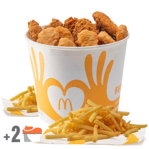 12 McNuggets & 8 Aripi Crispy Bucket